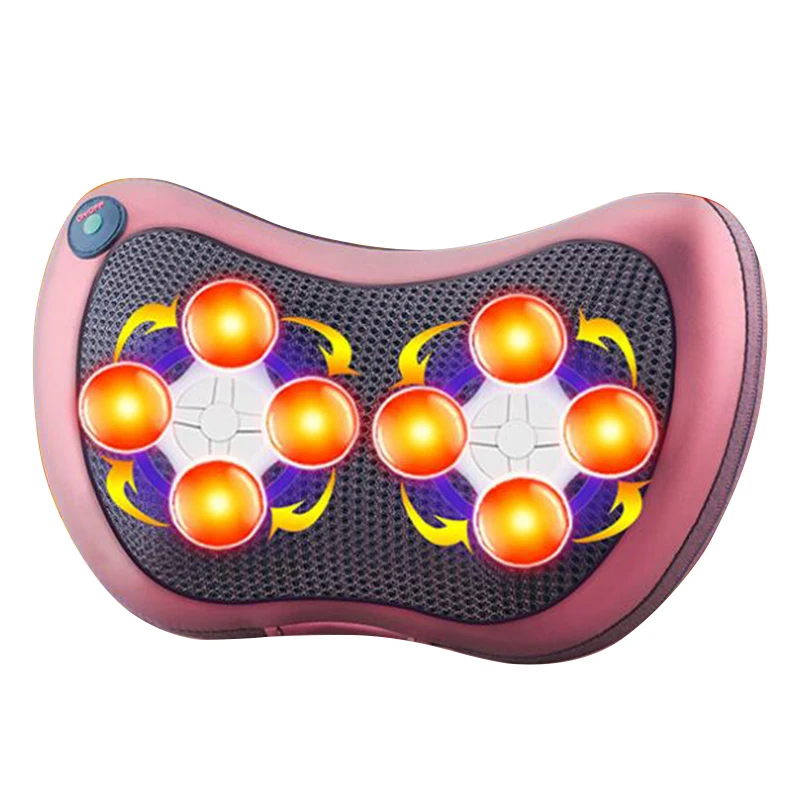 

Shiatsu Back Neck Massage Pillow with 8 Heated Rollers