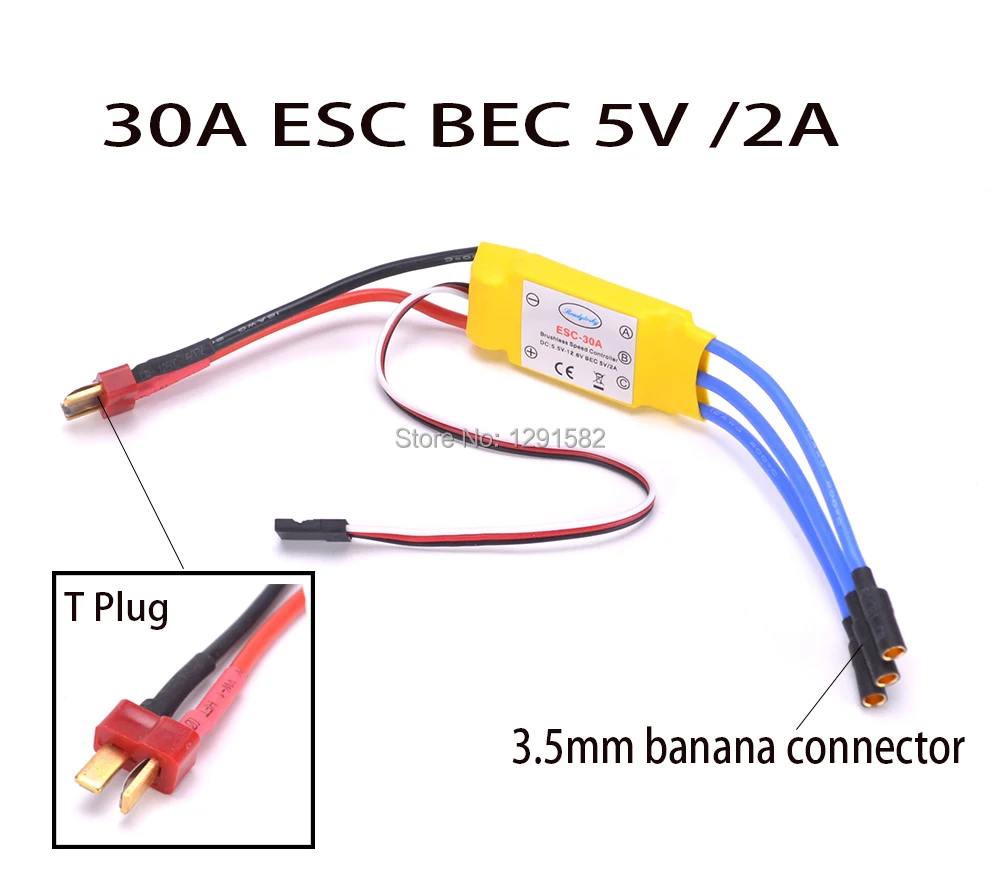 Cables De Extensión De Conector Banana De 16AWG Y 300mm, Conector De Bala Chapado En Oro De 3,5mm, Plástico Para Dron De Avión RC, Motor Sin Escobillas ESC