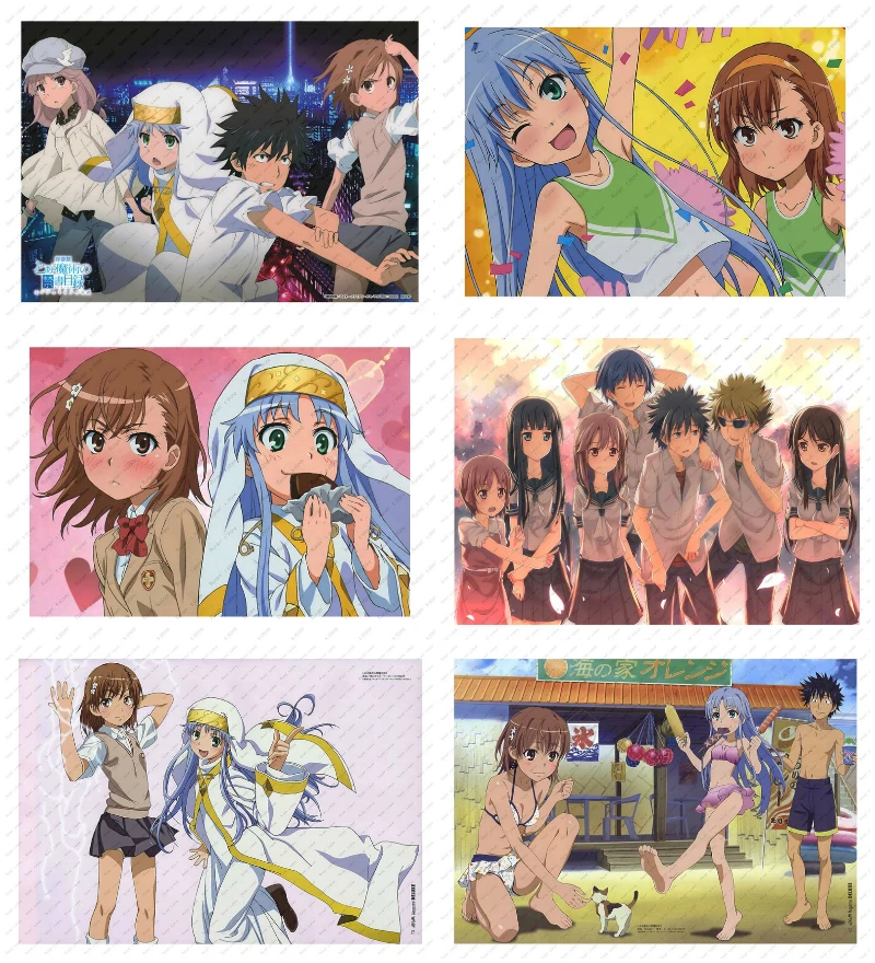 

Toaru Majutsu no Index Index Kamijou Touma wall sticker White kraft poster Japanese Anime Poster