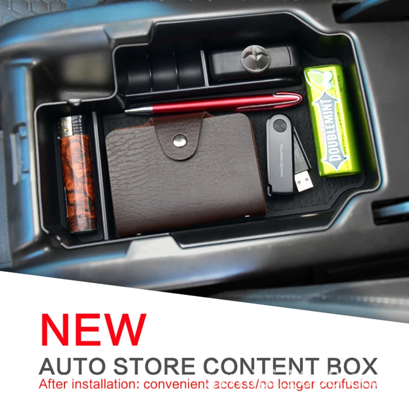 

fit for GMC SIERRA SUBURBAN CANYON Car Armrest Storage Box Center Console Tray Retrofit Classify Storage Sort Out Box