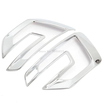 

For Ford Explorer 2016 2017 Exterior Accessories Head Foglamp Front Fog Light ABS Chrome Covers Trim Molding Car styling