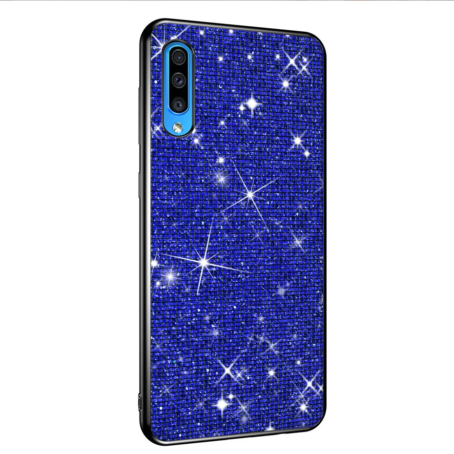 Чехол для samsung Galaxy A50, мягкий силиконовый чехол s для samsung Galaxy A50 A 50 A505 A505FZ, блестящий чехол для телефона - Цвет: Gezu Blue