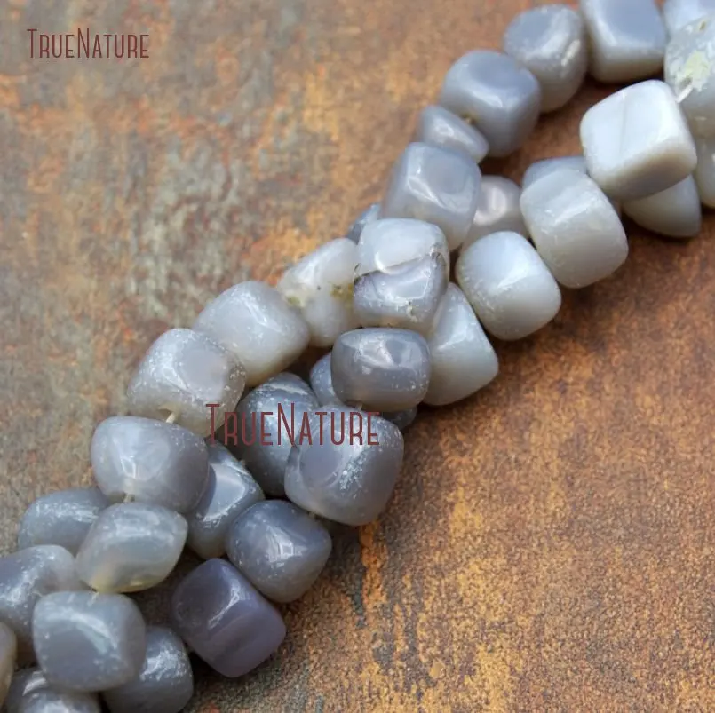 20180126-BE10304- Nugget Loose Beads Gray Agate Loose Beads_4