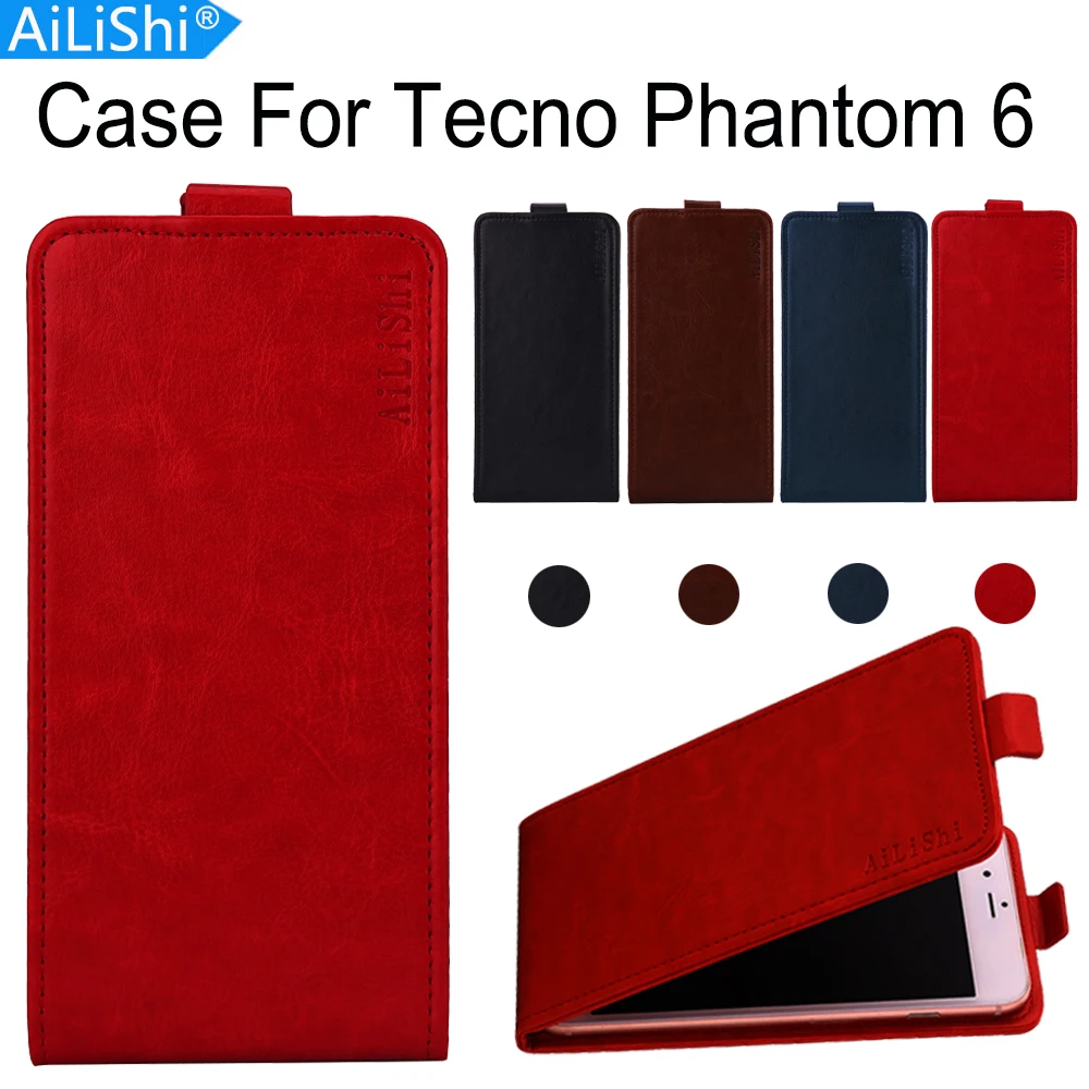 AiLiShi Case For Tecno Phantom 6 Luxury Flip PU Leather Exclusive 100% Phone Cover Skin+Tracking In Stock | Мобильные телефоны и