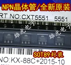 Бесплатная доставка Силовые транзисторы NPN CXT5551 5551 SOT89 CXT5551