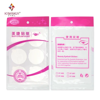 

60 Pieces disposable Eyelash Glue Holder Pallet Paper 2.5cm Eyelash Extension Glue Stand On Eyelash Jade Stone Makeup Extension
