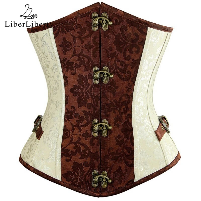 Corset Sexy Gothique Flower Stitching Korset Noble Women Tummy Shaper