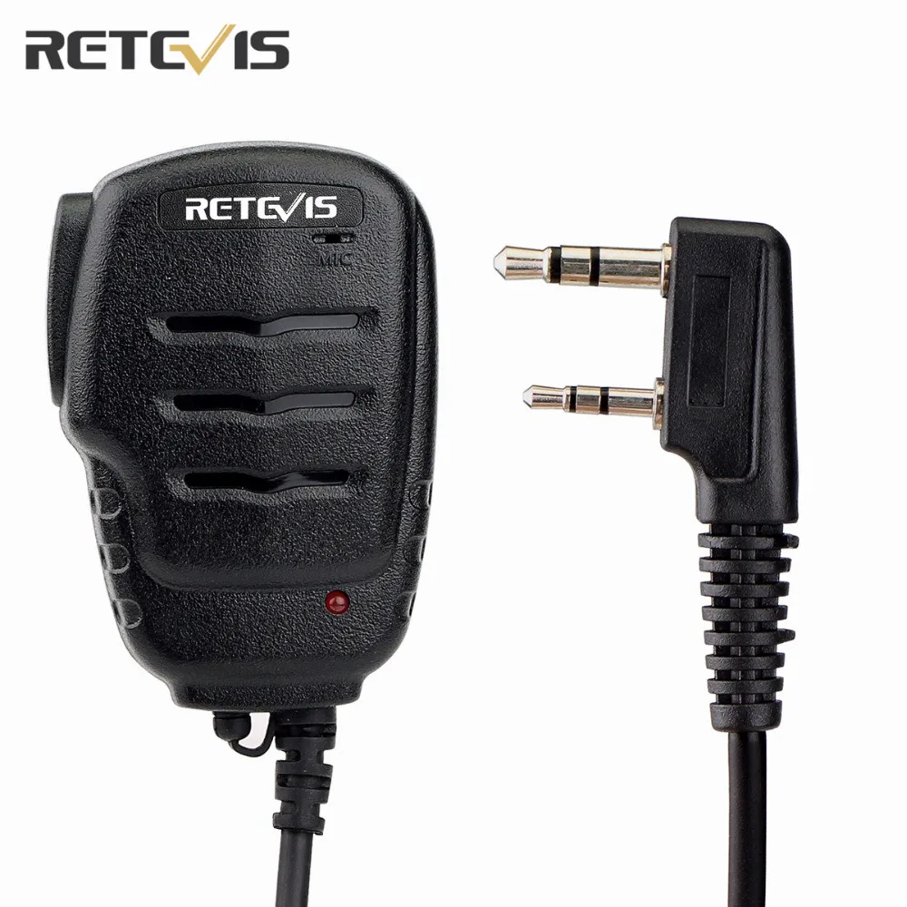 10 шт. Retevis RS 111 2PIN дистанционный динамик микрофон для Kenwood H777 RT21 RT5R Baofeng UV5R