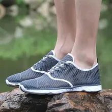 Уличная спортивная обувь; дышащие Шлепанцы из сетчатого материала; Мужская обувь; нескользящая обувь для плавания; быстросохнущая пляжная обувь для мужчин