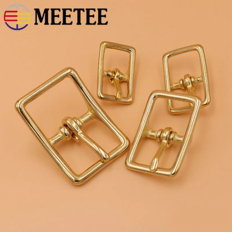 Meetee 5/10 шт. 13/16/20/26 мм Чистая латунь металлические пряжки для сумок аксессуары