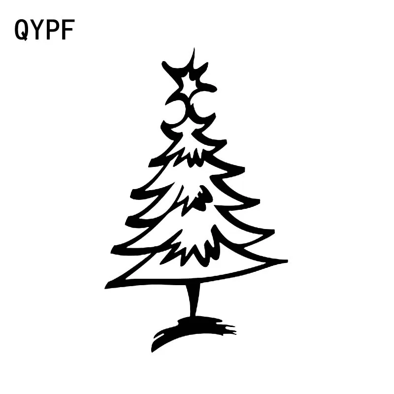 QYPF 9 6 см * 15 8 мультяшная забавная Рождественская елка полная небольших подарков