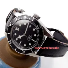 41 мм corgeut черные стерильные циферблат сапфировое стекло Miyota автоматические мужские часы cor13
