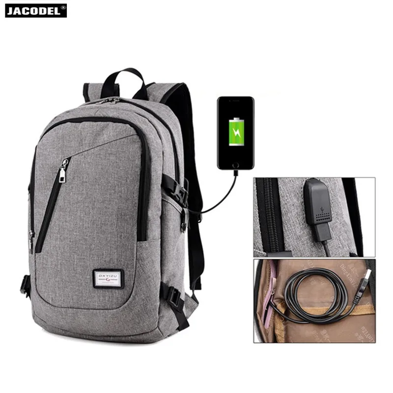 

Jacodel Laptop Bag 15.6 Anti theft with USB Charge port 15 15.6 inch Laptop Backpack Notebook bag 15.6 for Macbook computer bag