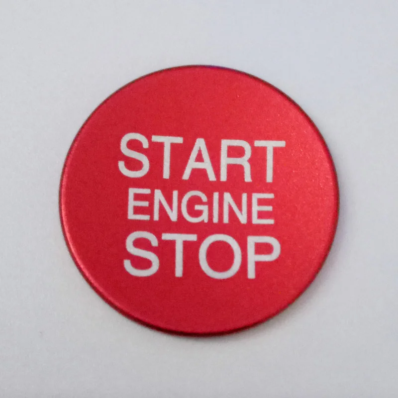 

Car interior Sticker Start Stop Button Cover Case Accessories Styling For Alfa Romeo Giulia Stelvio Red Blue Aluminum Switch