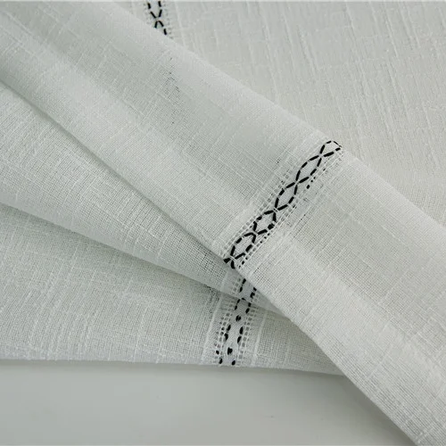 White Tulle Затемненные шторы из розовой дамасской ткани для гостиной, спальни, эркер, современный стиль принцессы, скандинавский стиль, домашний декор, T120#4 - Цвет: White Tulle
