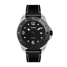 Parnis Outdoor Seriers Luminous Mens Sapphire Glass Ceramic Bezel 100m Waterproof Sport Automatic Mechanical Watch Wristwatch