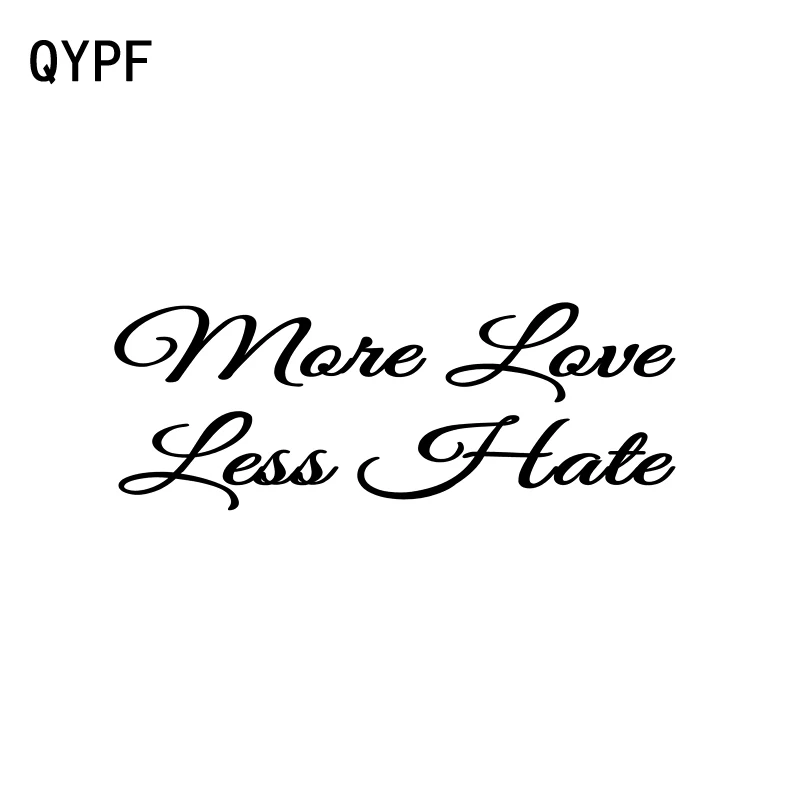 QYPF 15 6 см * 5 8 креативная Виниловая наклейка для автомобиля с надписью More Love