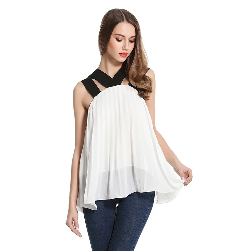 camisas cuello halter