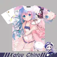 Men Women t shirt Anime Is the order a rabbit? Kafuu Chino Cosplay Full Graphic T-shirts Print Tees Tops Short Sleeve