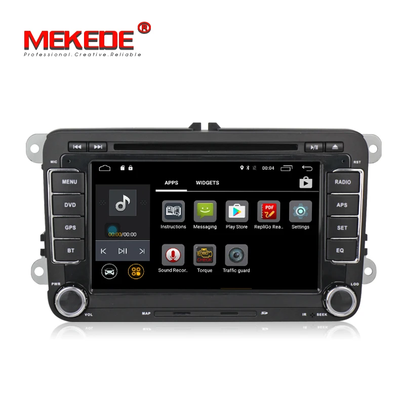 Flash Deal 7 inch Android 7.1 2din Car GPS navigation Player for VW Caddy EOS Golf Jetta Passat tiguan polo golf 5 with DVD BT radio stereo 2