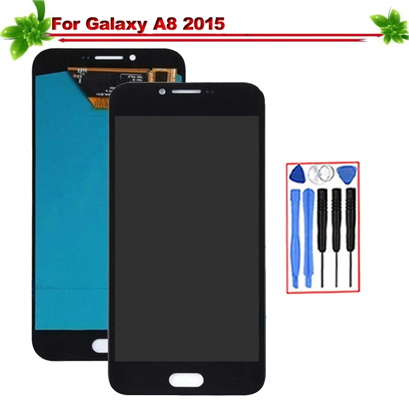

Oled 5.7" for Samsung Galaxy A8 2015 A800 A8000 A800F LCD Display Touch Screen Digitizer Assembly Replacement for Galaxy A8 lcd