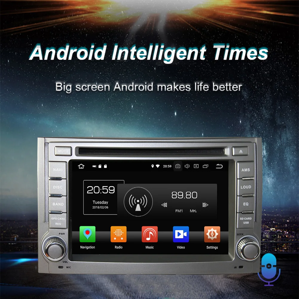 Discount 2 Din Car Stereo Bluetooth MP3 Player FM Radio for Hyundai I10 2011 2012 Android Touch Screen Auto DVD GPS WIFI AUX USB 3G TV 1
