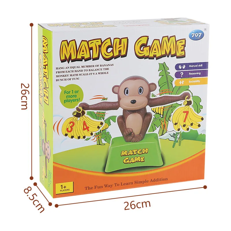 

Monkey Early education Balance Addition and Subtraction Mathematical scale game toy Monkey Enlightenment digital