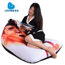LEVMOON Beanbag Sofa Chair Football Star Seat Zac Comfort Bean Bag Bed Cover Without Filling Cotton Indoor Beanbags Lounge Chair