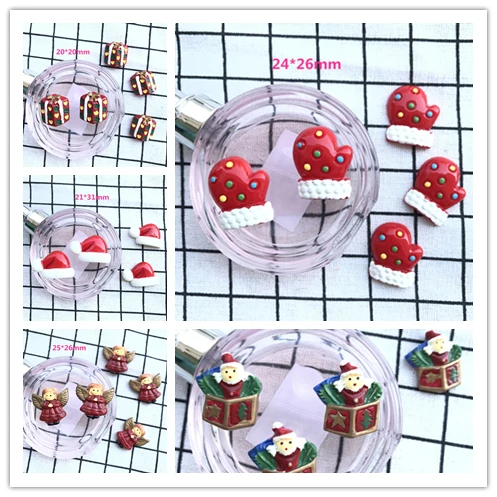 

Free Shipping flat back resin convex circular Christmas decoration DIY