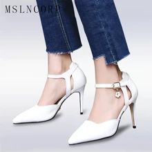 plus size 34-47 Fashion Women Pumps Ladies Sexy Pointed Toe super High Heels Office Ankle Strap Sandals Party Club Wedding shoes high heels quality designer shoes size 33 pumps ultra runway women scarpin suede 3 inch extreme super pointed toe ankle strap