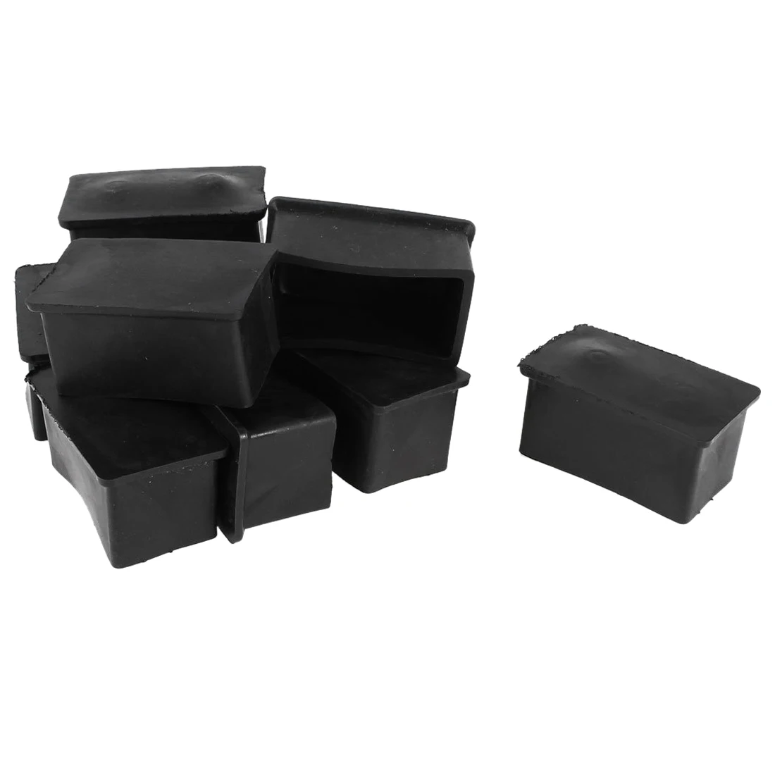 Rubber Chair Table Foot Cover Furniture Leg Protectors 25x50mm 10 Pcs