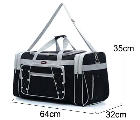 Водонепроницаемый нейлоновый багаж, сумки для спортзала, уличная сумка, большая дорожная сумка Tas для женщин и мужчин, дорожная сумка, спортивные сумочки XA15WD