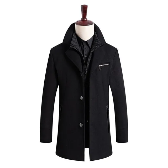 Mens overcoat with removable liner Clearance