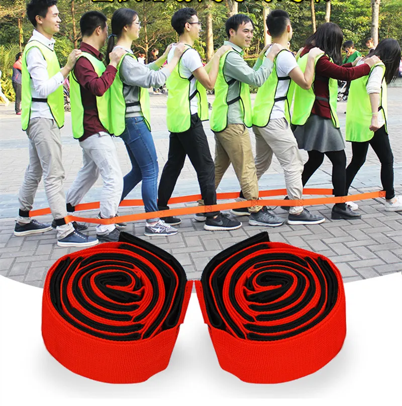 

1 Pair Feet Bandage Outdoor Games Sport Toys Team Working Company School Cooperation Parents and Children Party Games Sports Toy