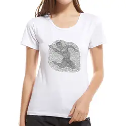 Женская Повседневная футболка с мультяшным принтом, с короткими рукавами, Femme, Топы И Футболки, топ для родителей и детей, Футболка женская