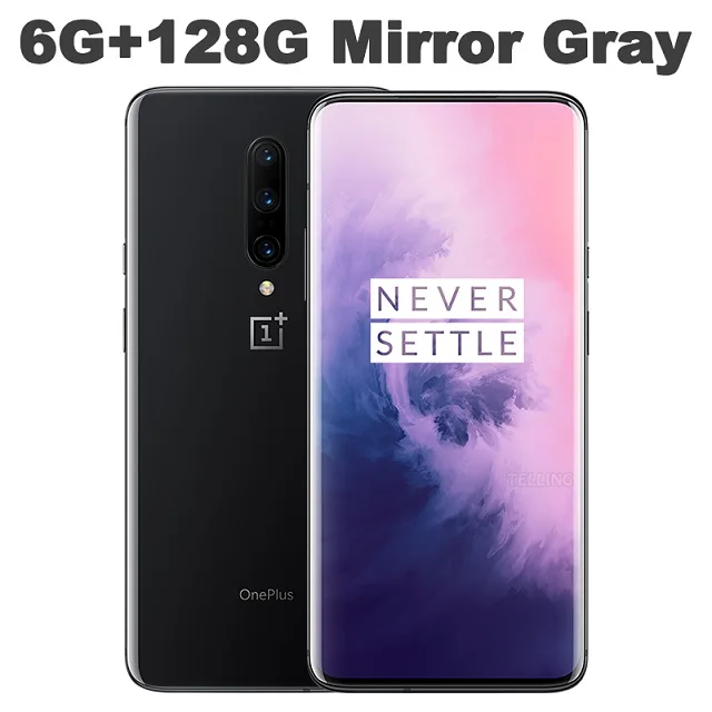 Смартфон Oneplus 7 Pro с глобальной ПЗУ, 6 ГБ, 128 ГБ, Snapdragon 855, 6,67 дюйма, AMOLED экран, 48мп, тройная камера, 30 Вт, зарядное устройство, NFC, 4000 мА/ч - Цвет: 6G 128GB MIRROR GRAY