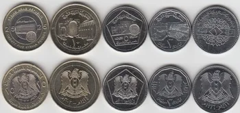 

5pcs/lot Syria coin original coin collection gift present Not circulated