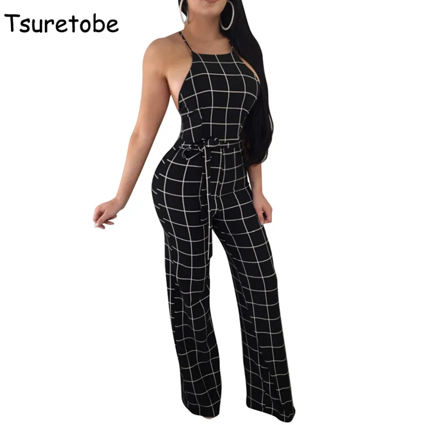 plaid jumpsuit