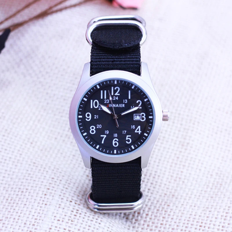 

Nylon Watches Men life Waterproof Sport Watch Men's Military Watch for Male Clock Analog Quartz Wristwatch