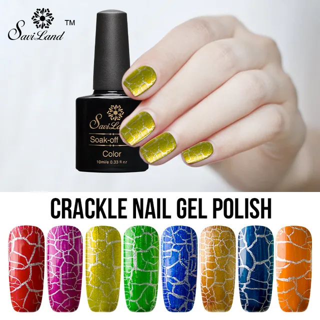 Saviland 1pcs Crack Nail Polish Wholesale Cracks UV Gel Varnish