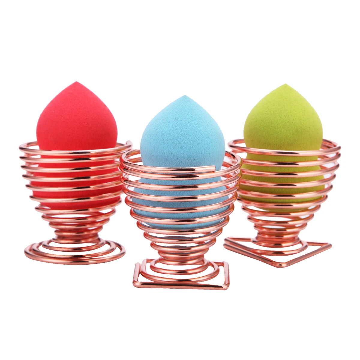 

Rose Gold Makeup Puff Holder for drop Shape Sponge Cosmetic Puff Display Stand Drying Holder Bracket Makeup Sponge Holder