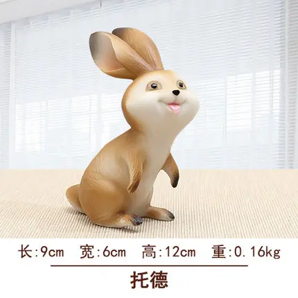 الراتنج المنزل راتنج زخرفة أرنب أرنب أرنب المنزل وفاة إنشاء تماثيل النحت خزانة غرفة الزفاف الديكور المنزل