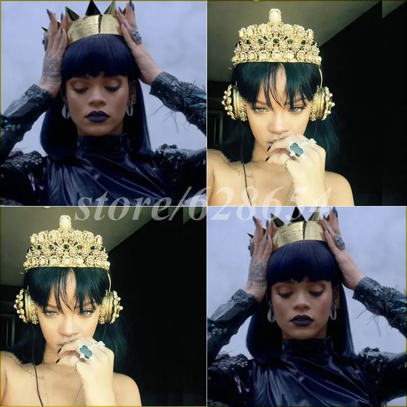 

Short Black Bob Wigs With Neat Bangs Synthetic Sexy Rihanna Short Haircut Wig NaturalLooking Black Women Heat Resistant Lace Wig