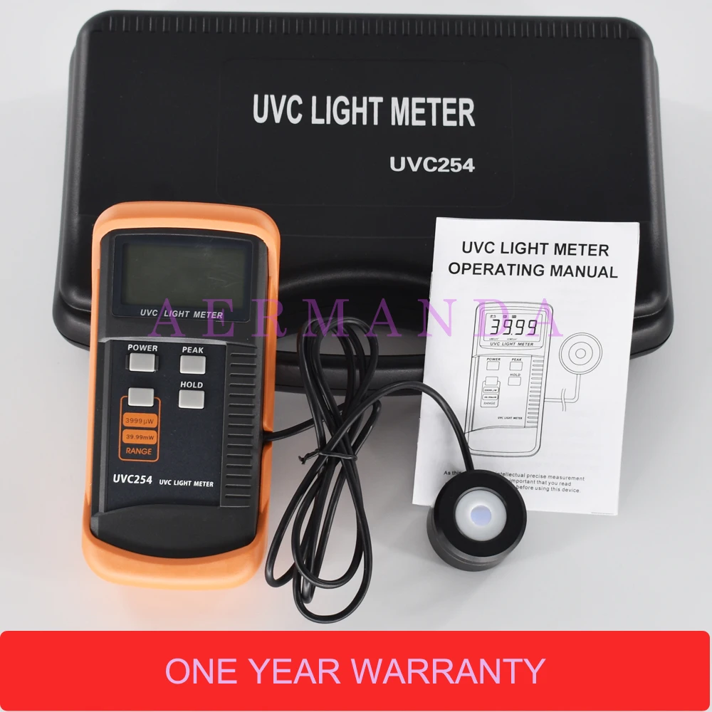 UVC Light Meter UVC254 UV meter measurement of UV radiation intensity