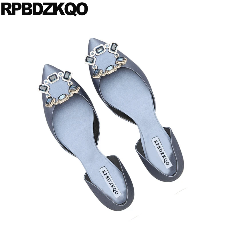 De Fit Large Strass Chaussures Satin rouge Sandales Pointu Ballerine Cristal champagne peach Appartements Sur Robe Noir Mariage Ascenseur ardoisé Femmes Slip Violet Noir Ballet P7PXqFxw8