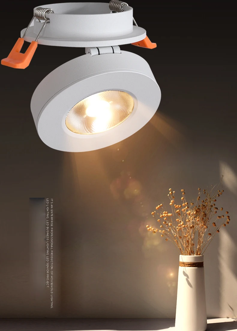 HKOSM супер яркий Диммируемый светодиодный светильник COB Точечный светильник 6 Вт встраиваемый светильник s лампы Внутреннее освещение теплый белый/холодный белый