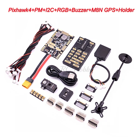 Pixhawk 4 PX4 управление полетом M8N gps модуль и PM плата управления питанием PPM IEC RGB OSD 433Mhz 915Mhz 100mW Телеметрия комбо комплект - Цвет: Choice 2