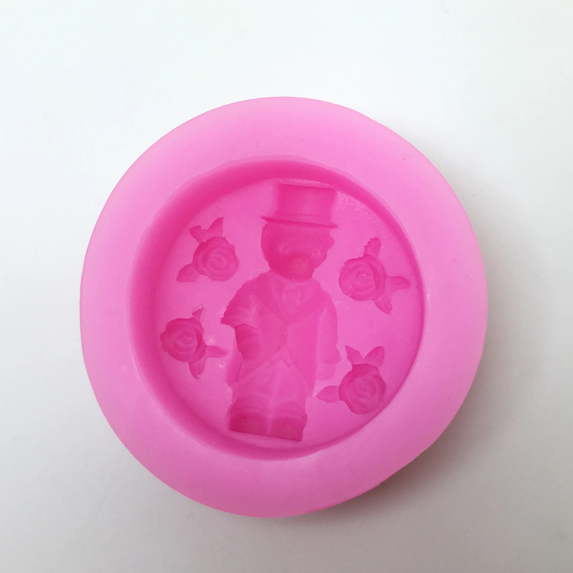 Flower Shaped Round Soap Making Tool silicone handmade soap Mold DIY Soap Making Mould