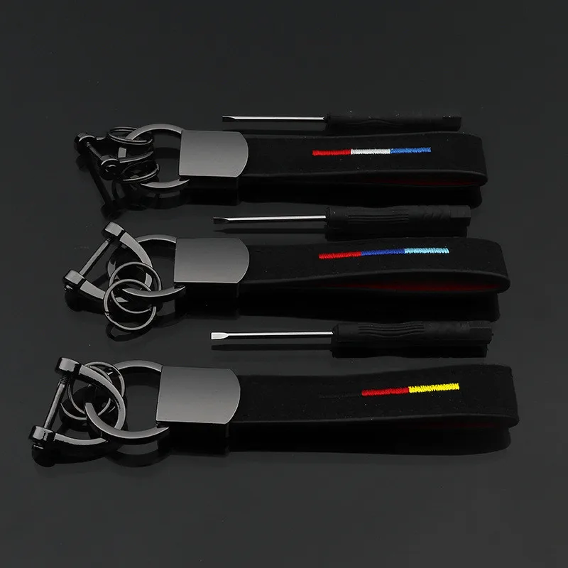 Автоматический автомобильный брелок для ключей с кожевенный кожаный брелок для ключей, Италия, Германия, Франция Флаг меховой брелок для BMW F10 F20 E36 E60 E90 X6