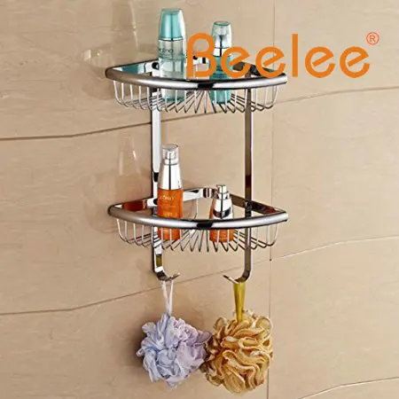 Beelee Wandmontage Hoek Douche Draad Mand 2 Tiers Douche Caddies ... Beelee Wandmontage Hoek Douche Draad Mand 2 Tiers Douche Caddies ...